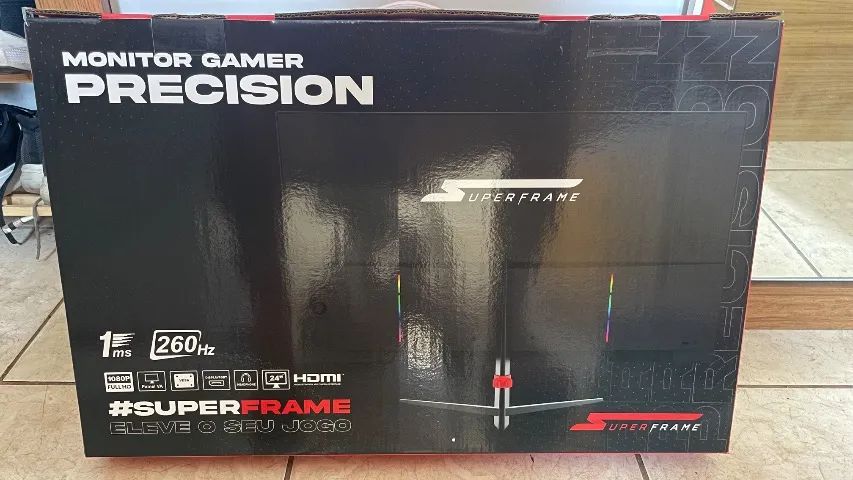Monitor Gamer SuperFrame Precision, 260Hz, 24,5 polegadas