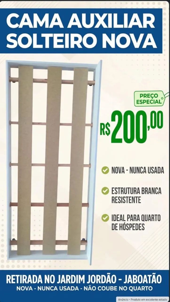 Cama solteiro 