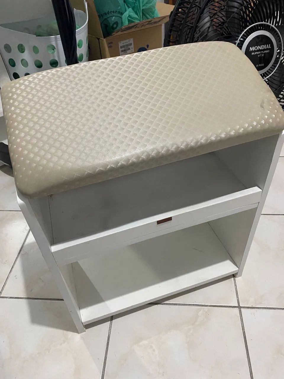 Suporte Apoio de Pé/Perna SPA Para Manicure Pedicure Podóloga (Champagne)