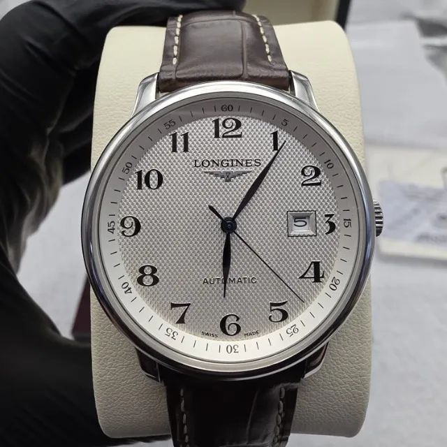 Relógio Longines Automático Masculino 40mm Couro Marrom Novo