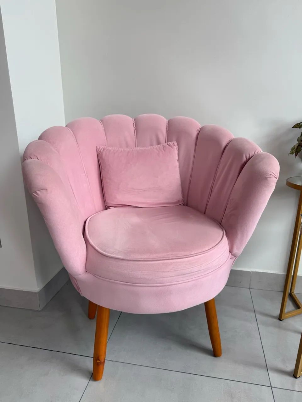 Poltrona pétala rosa 