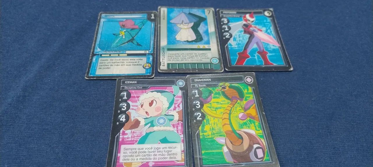 Lote 5  Mini Cards Mega Man