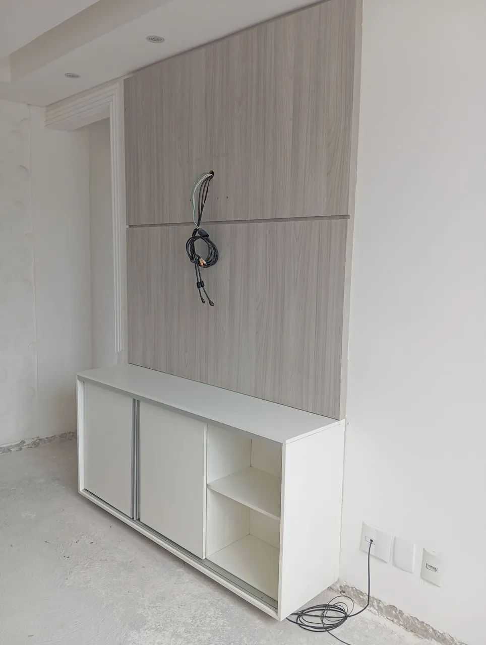 Vendo painel de tv com Rack suspenso ! - Foto 2