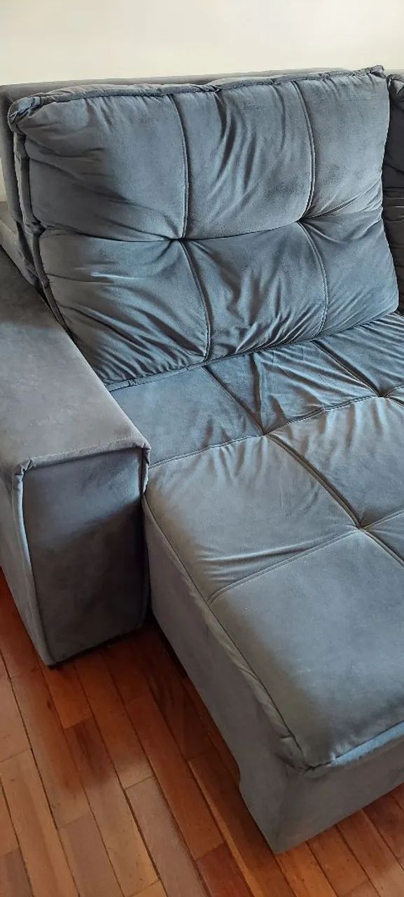 Sofá 4 lugares - cor cinza - Foto 3