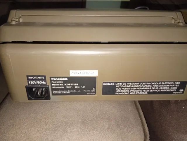 Aparelho retrô de Fax Panasonic KX-FT72 com manual - Foto 4