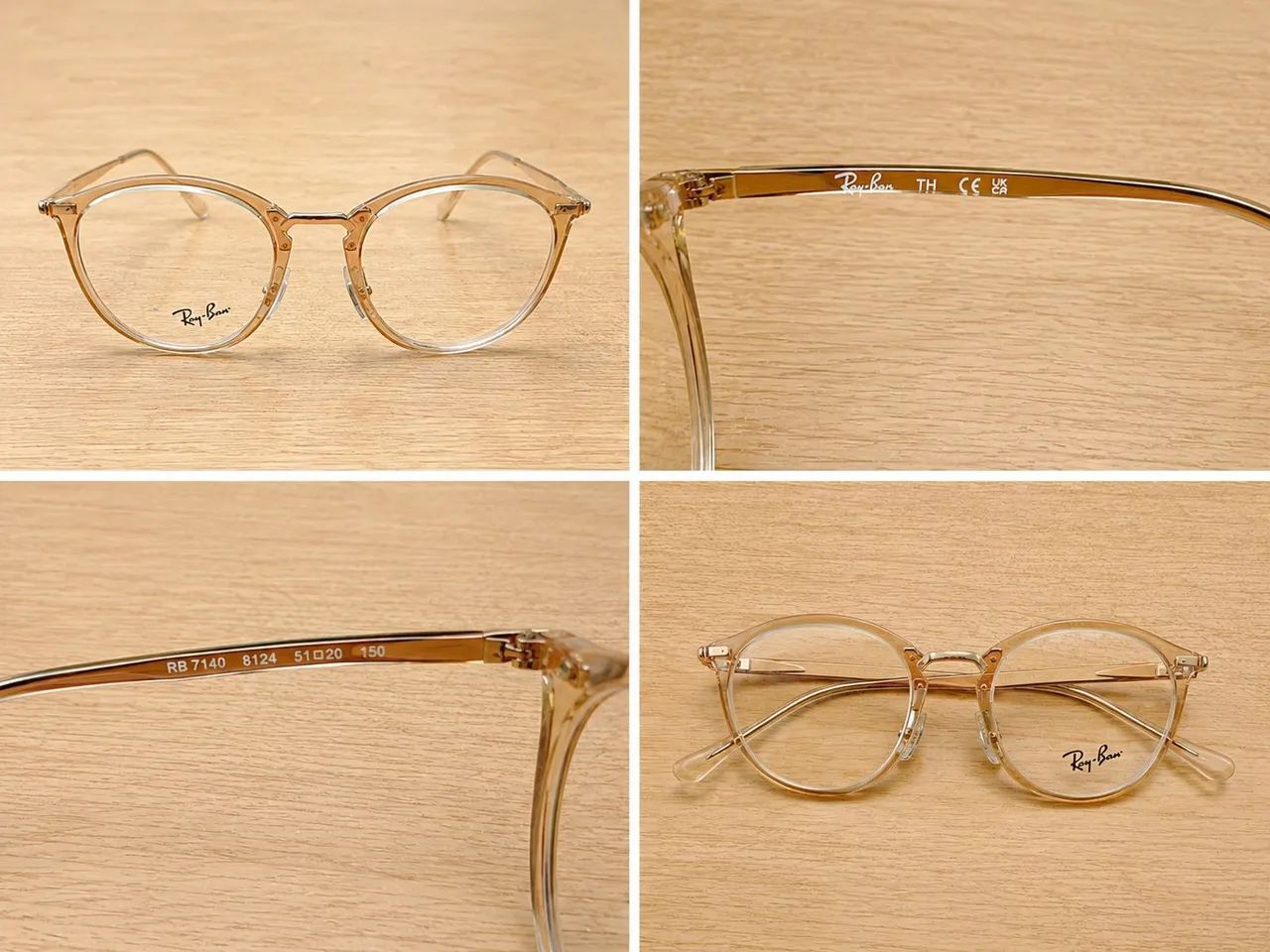 Ray-Ban Armação quadrada para óculos Rx7140 