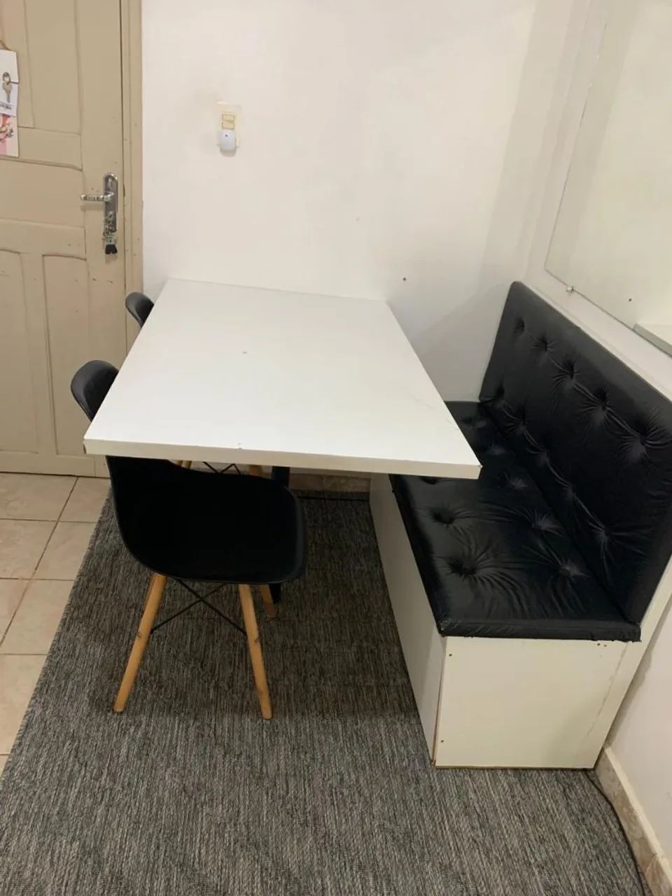 Conjunto de mesa com banco e duas cadeiras - Foto 3