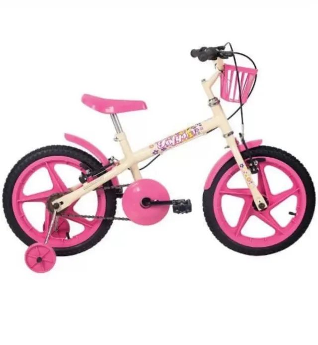 2 -Bicicleta  infantil 16" Verden Fofys Bege,Fúcsia - Foto 2
