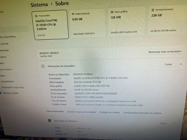 PC DELL I5 10º Geração - Foto 5