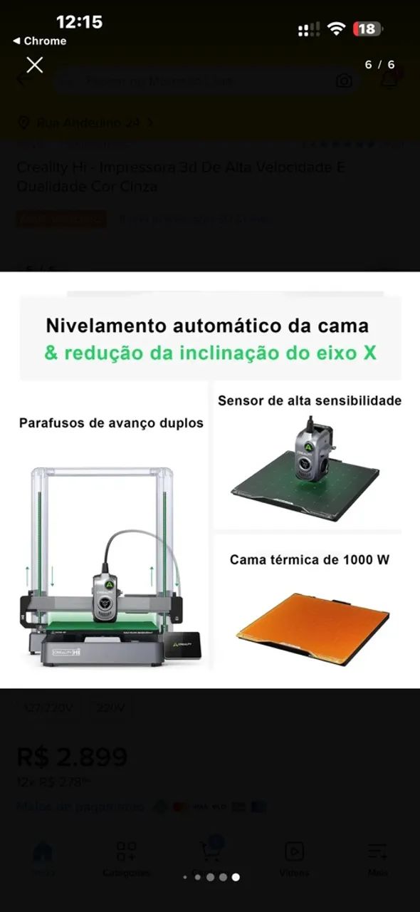 Creality hi impressora 3D - Foto 5
