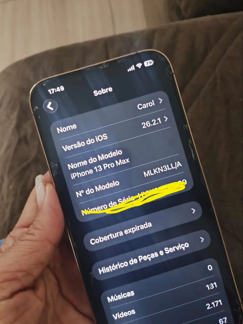 iPhone 13 Pro Max dourado  - Foto 3