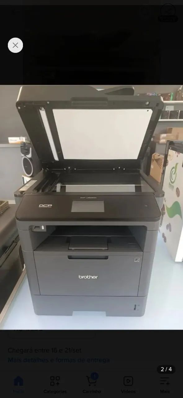 Brother DCP-L5652DN é uma impressora multifuncional laser monocromática (preto e branco) - Foto 3