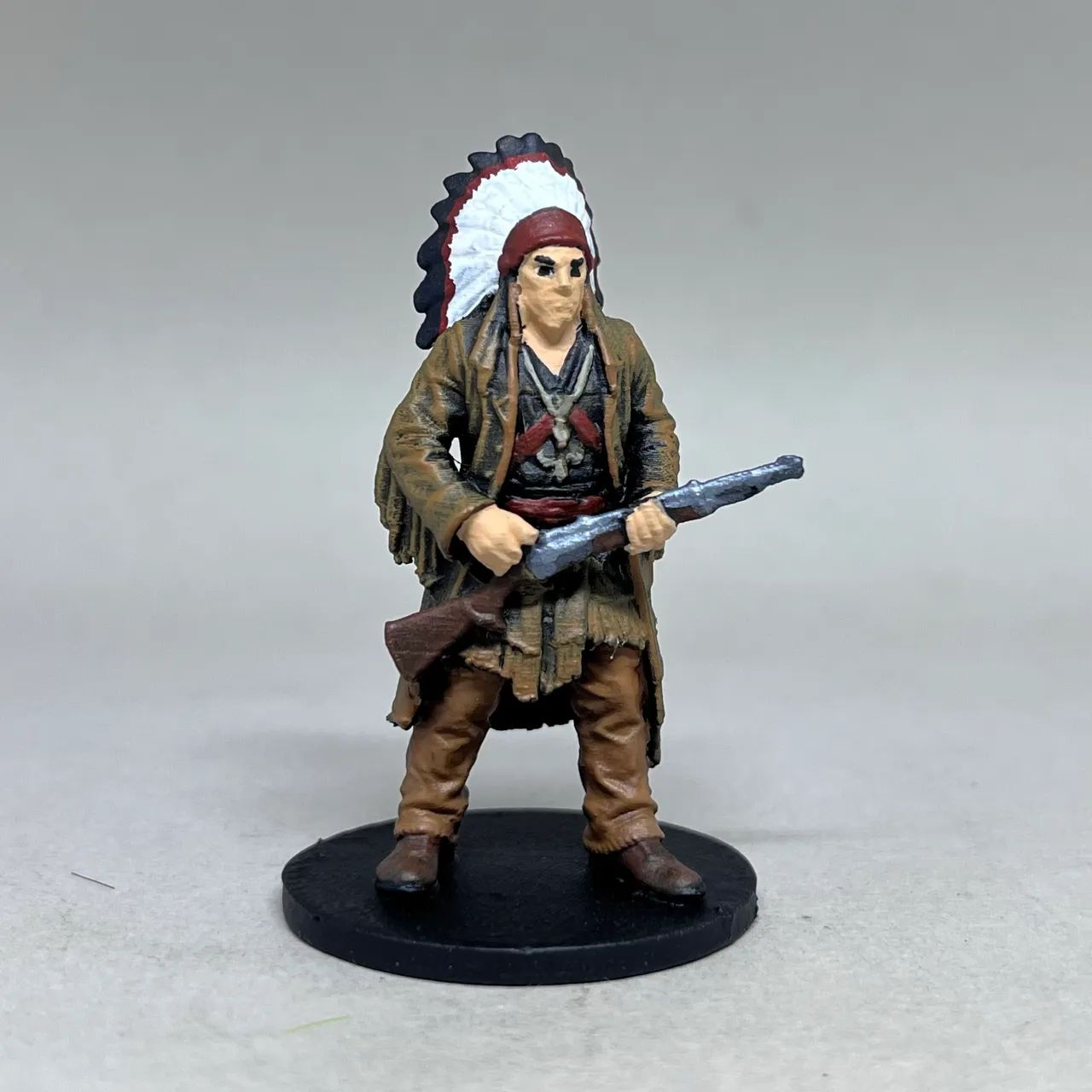 Miniatura Guerreiro Nativo RPG Impressão 3D 