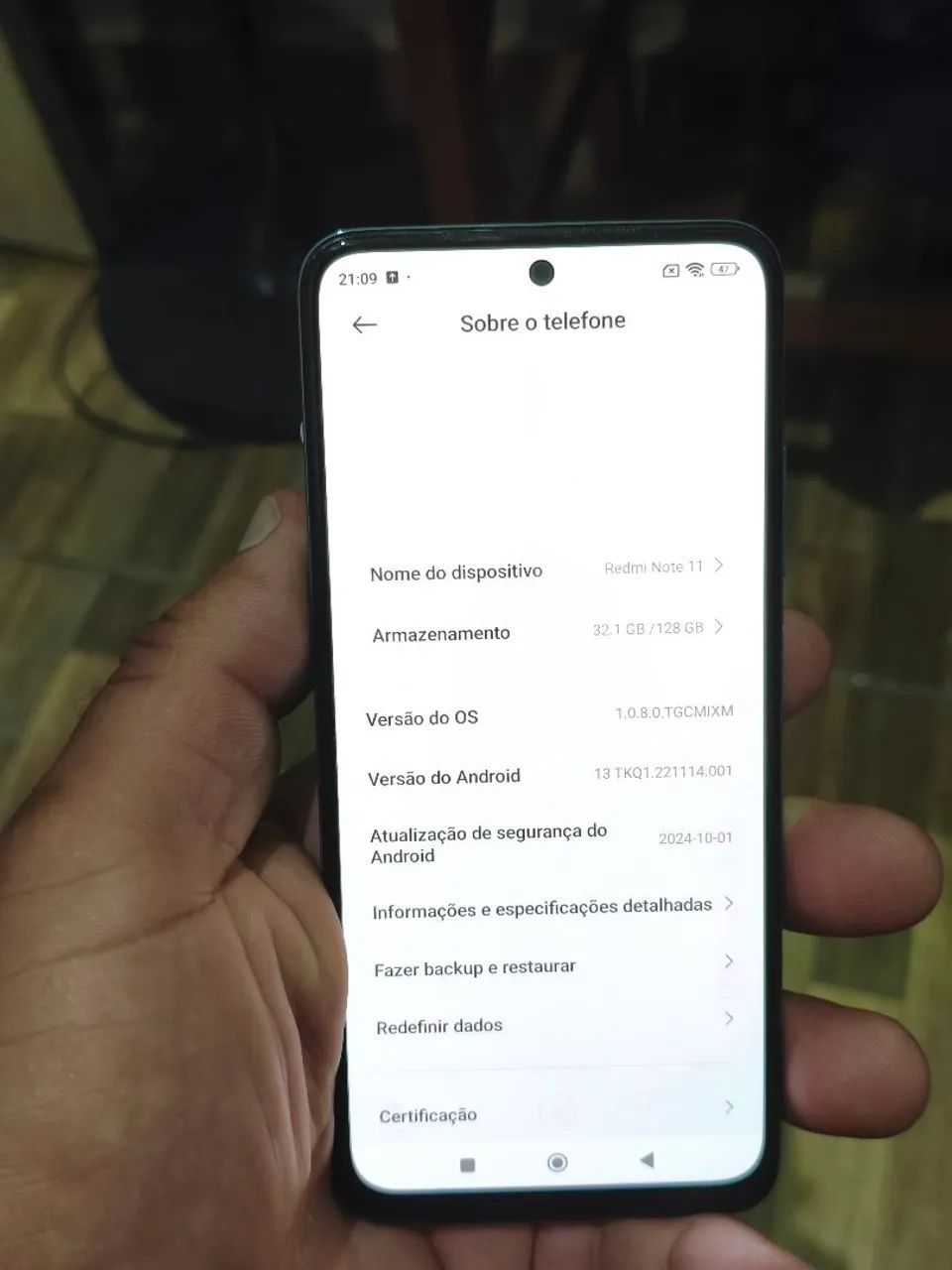 Redminote 11 128gb usado