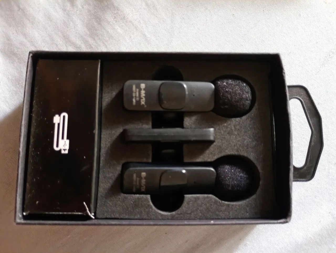 Microfone Lapela Wireless B-max Bm-220 USB-C Preto - Foto 4
