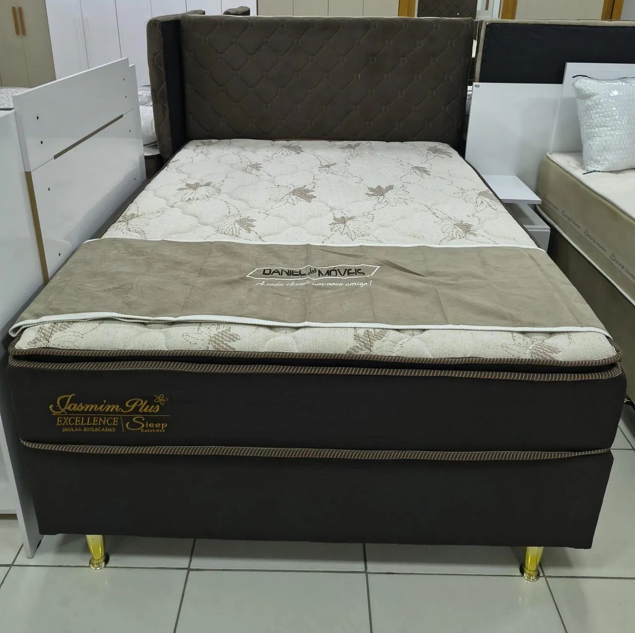 Cama casal com pillow _ Molas ensacadas  - Foto 4