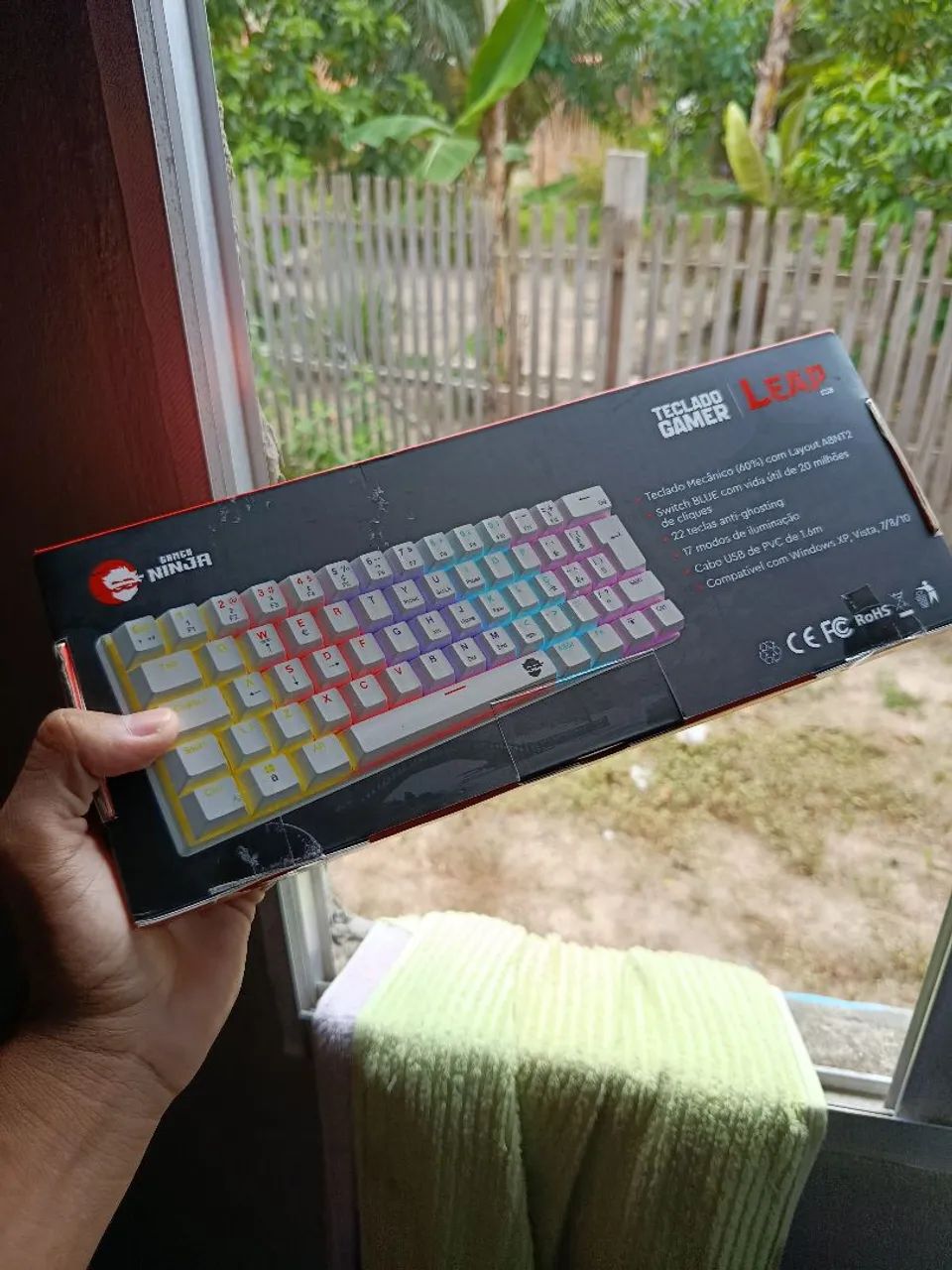 Teclado mecânico profissional branco 60% - Foto 3