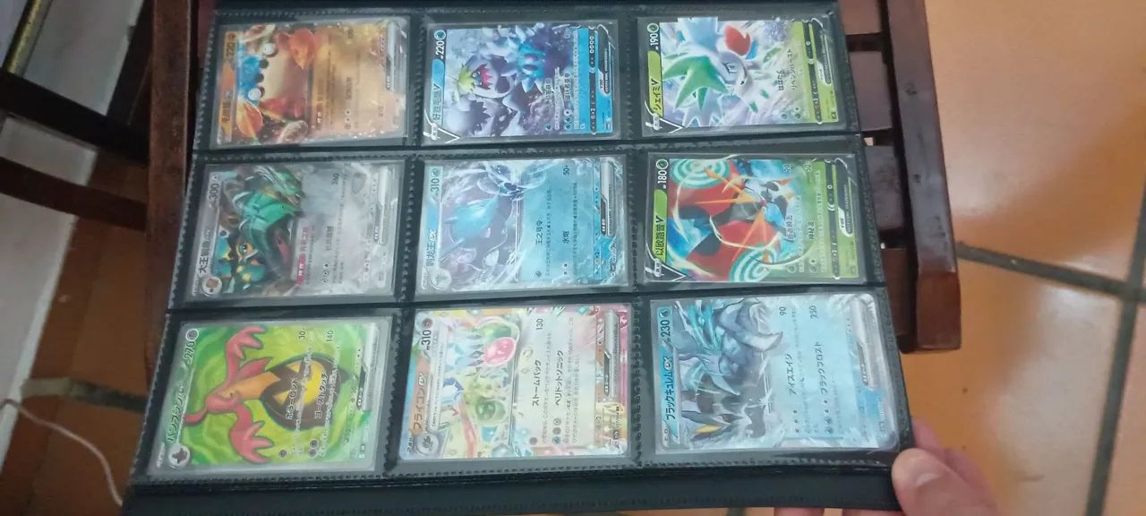 Lote 9 cartas pokémon 