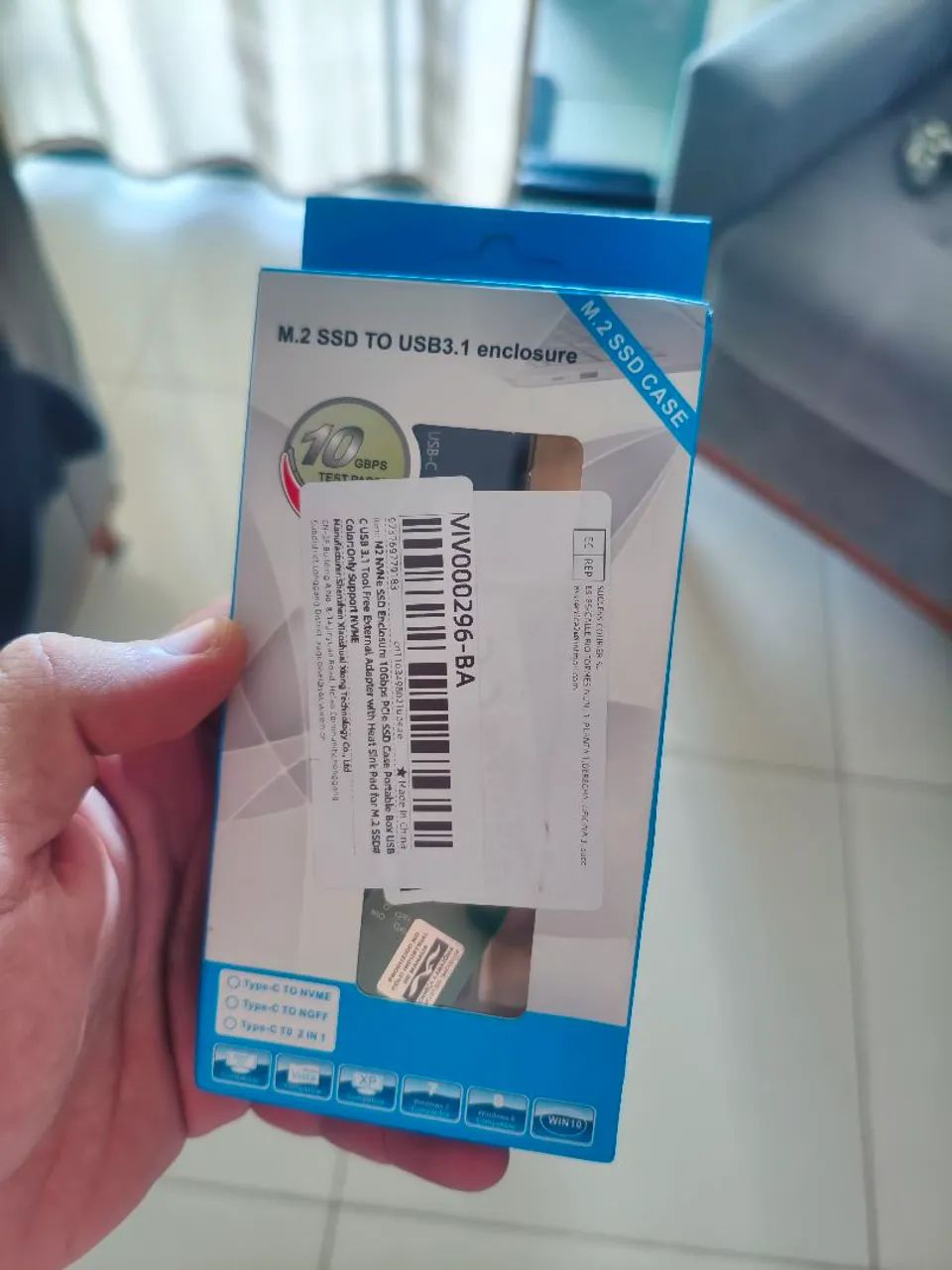 SSD NVME 256 G HP, com case. - Foto 3