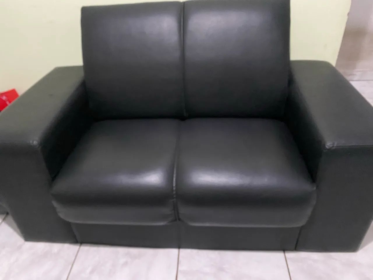 Sofá 2 Lugares Preto 