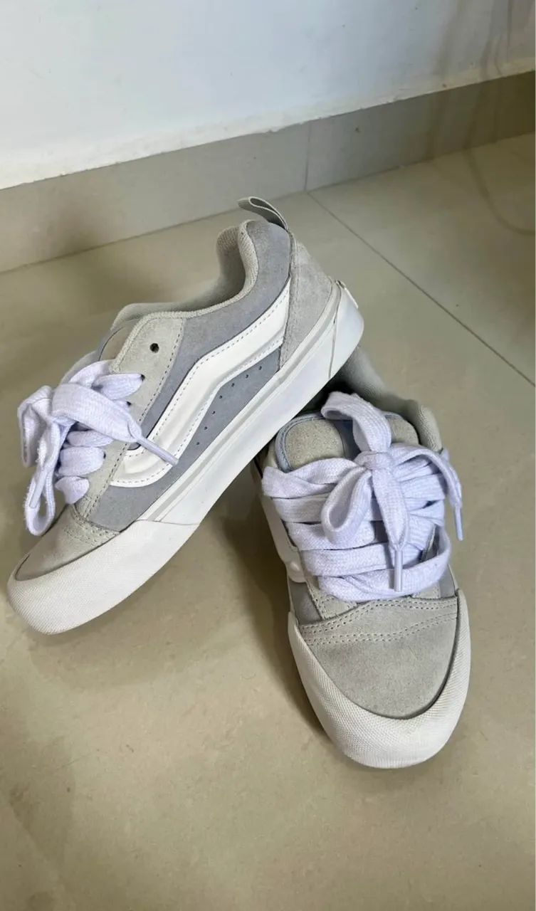 Vans Knu Skool Cinza original - Foto 5