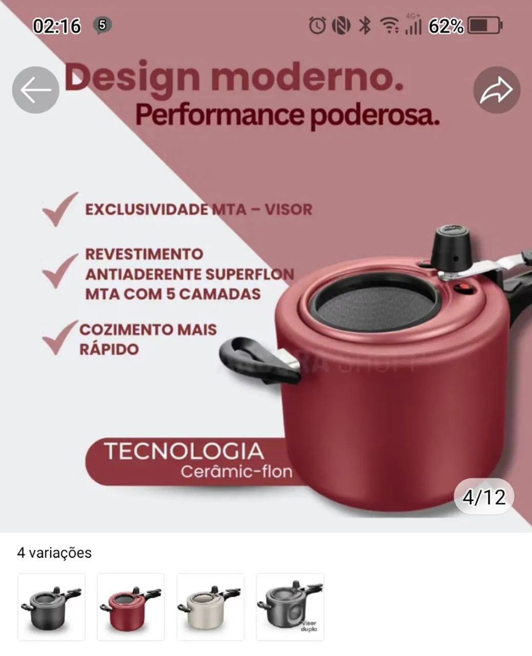 Panela de pressão  - Foto 2