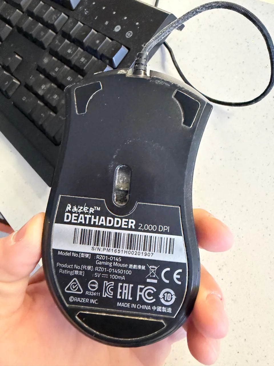Combo Razer Teclado Cynosa Pro + Mouse Deathadder 2.000 Dpi - Foto 4