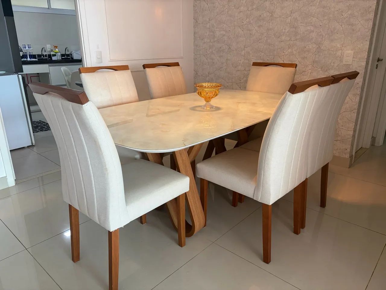 Conjunto de 6 cadeiras de sala de jantar novíssimas  - Foto 2