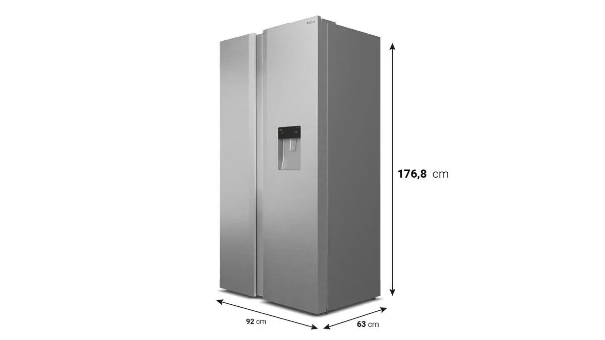 Geladeira 486L Philco Inverter Side by Side Inox - Geladeiras e