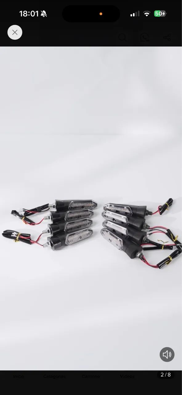 Pisca seta led sequencial rosca Cb twister 250 - Foto 2