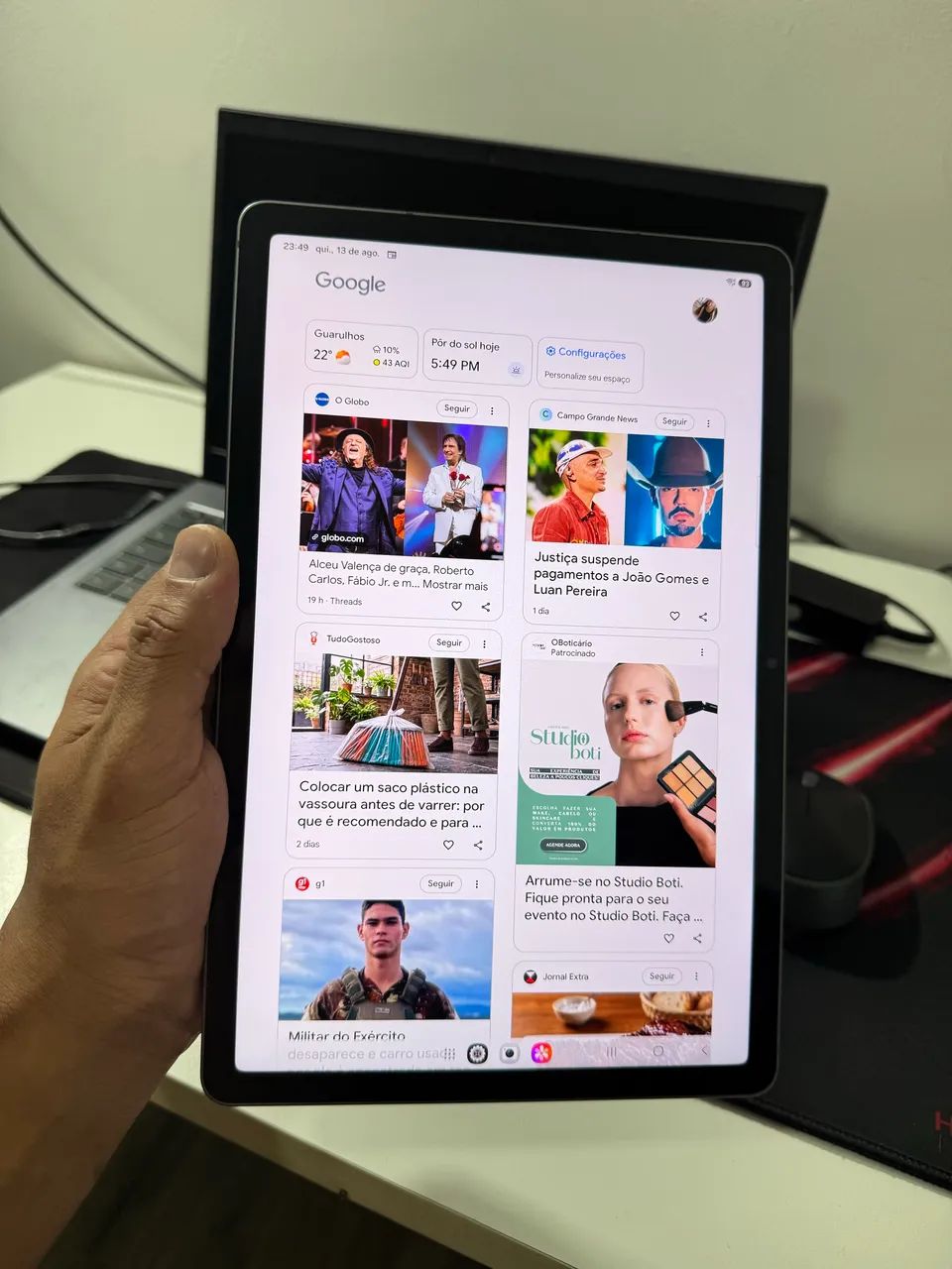 Tablet A9 128 GB 6GB RAM 5G capa original Spen original - Foto 2