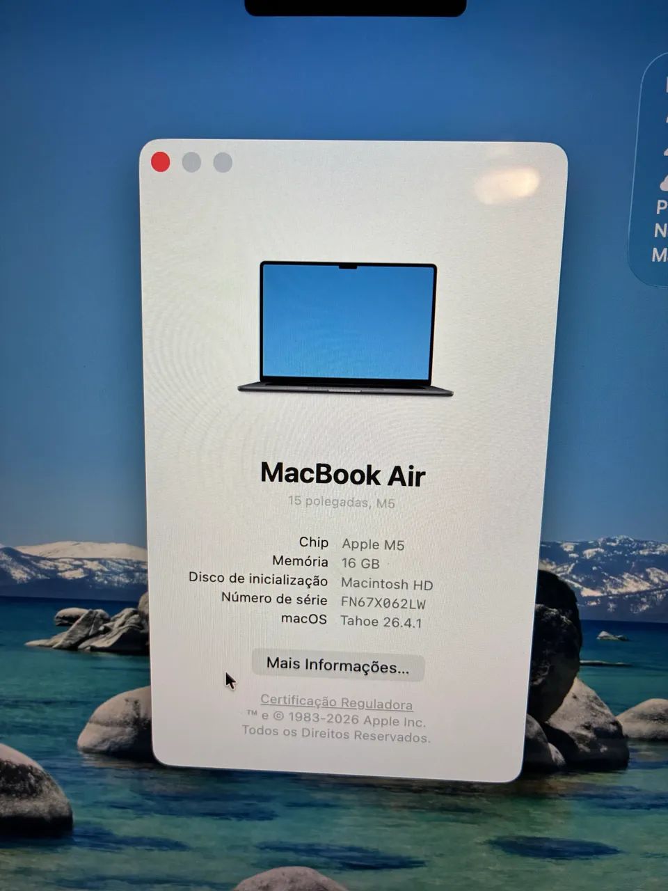 Macbook Air M5 15? 16/512Gb Midnight - Com Caixa! - Notebooks