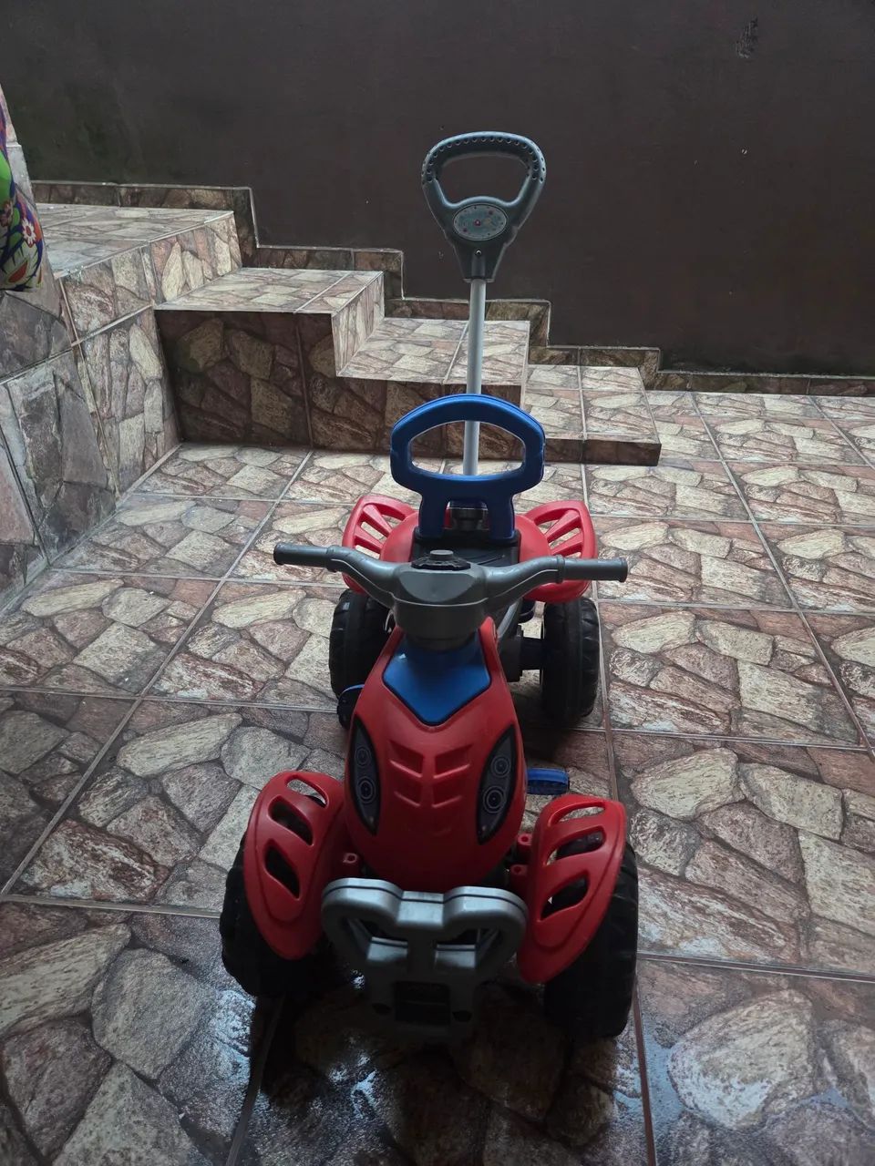 Carrinho de bebê infantil empurrador pedal criança homem aranha spider - Foto 3
