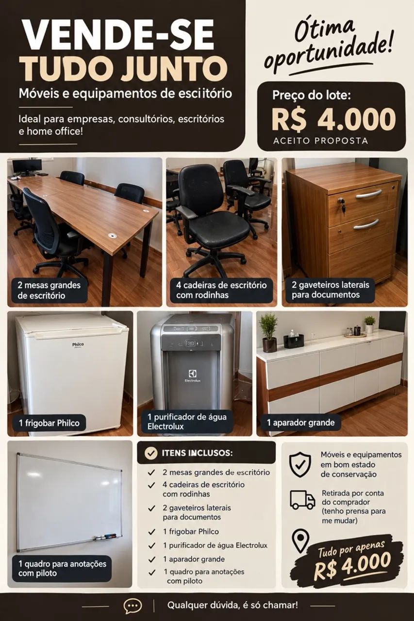 Móveis de escritório completo  - Foto 2