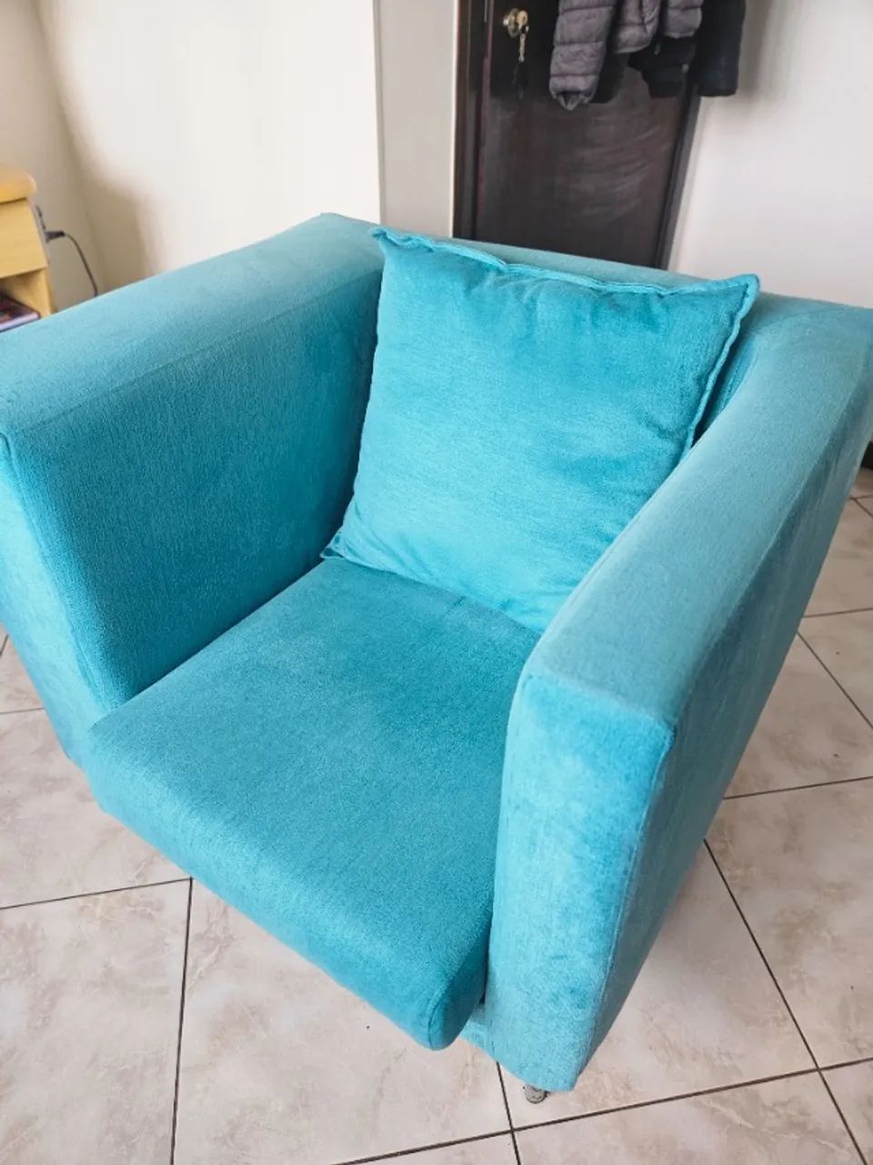 Poltrona Verde Tok&Stok Reformada  - Foto 2