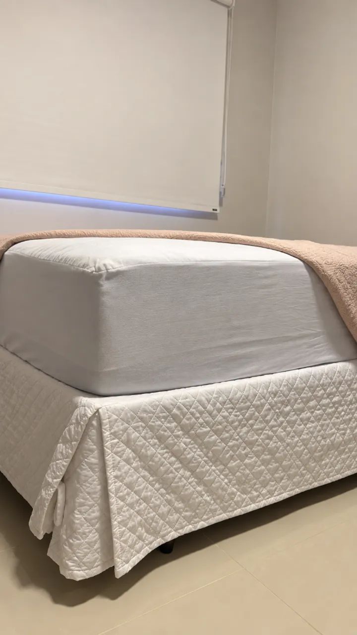 Cama Box Casal + Colchão de Molas Ensacadas - Combo Completo - Foto 2