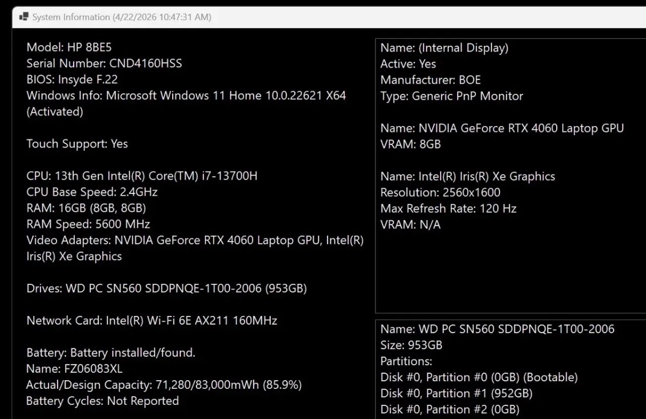 NOTEBOOK GAMER HP ENVY (RTX 4060, I7) - Foto 5