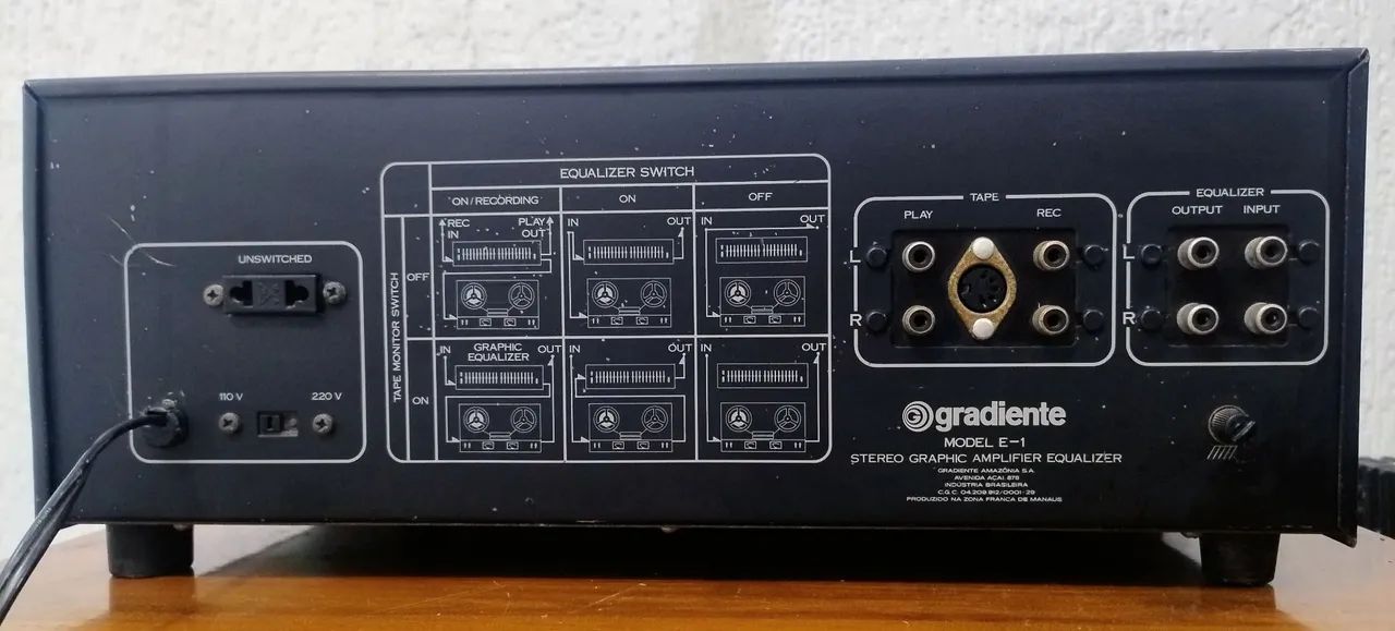 Equalizador E-1 Gradiente  - Foto 4