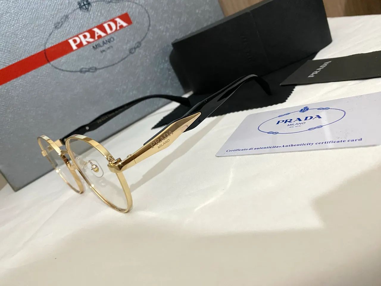 Óculos dourado Prada  - Foto 3