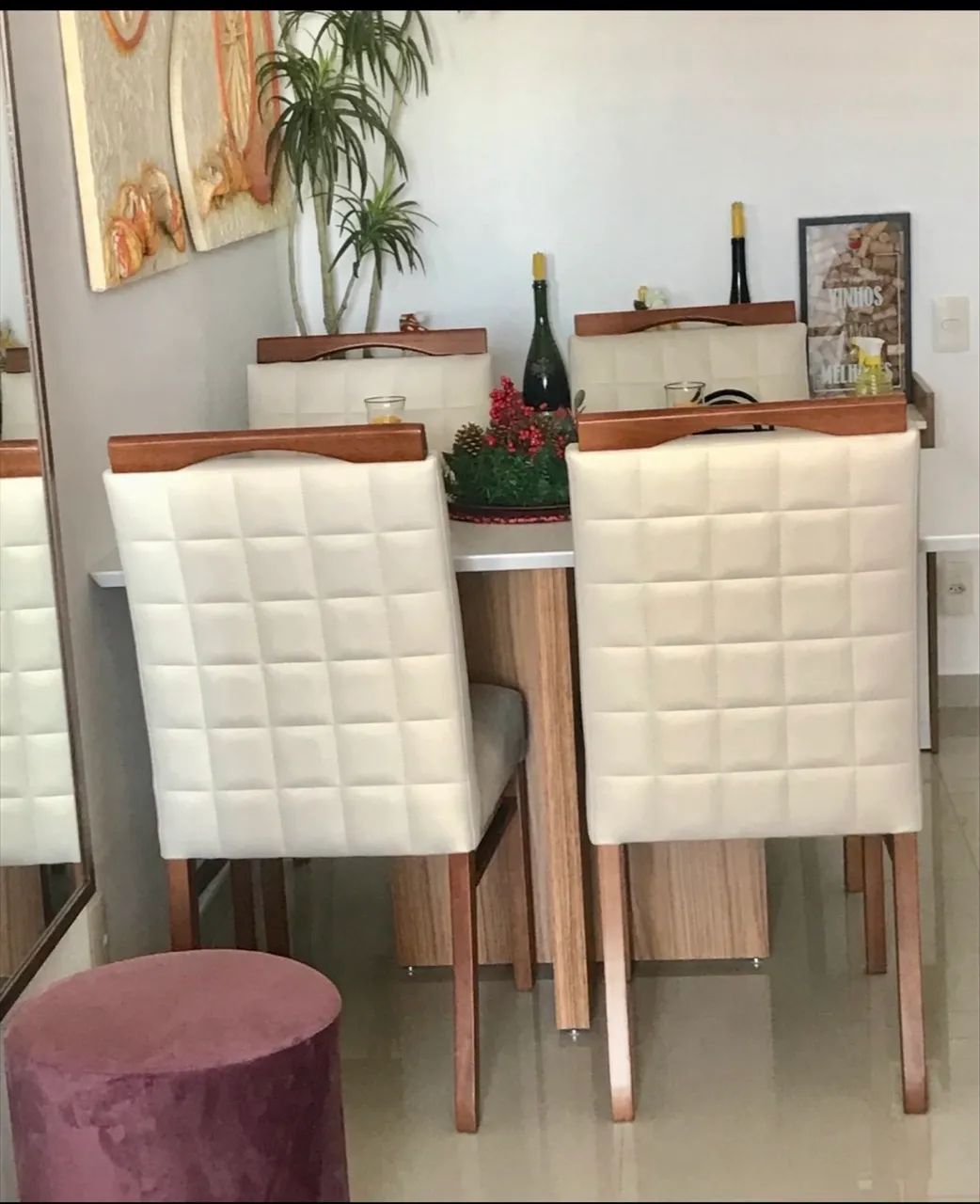 MESA + 4 CADEIRAS + BALCÃO - CONJUNTO COMPLETO! - Foto 4