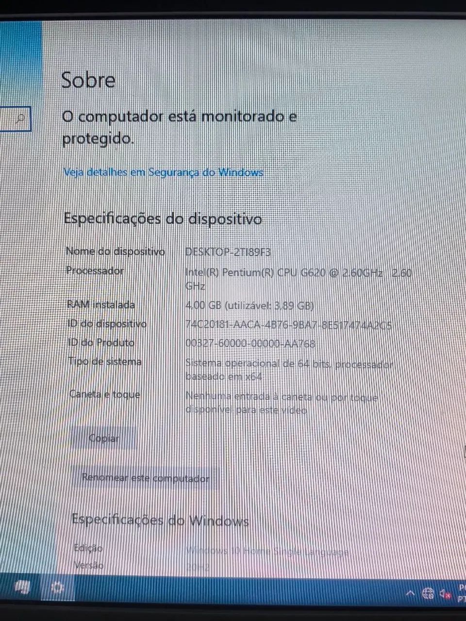 Computador PC de mesa Intel Pentium 2.60Ghz Hd500 gb 4gb Ram - Foto 3