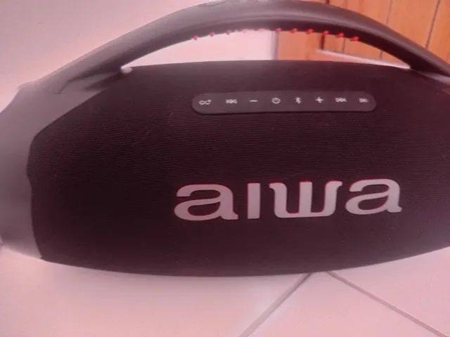 Caixa de som boombox aiwa 