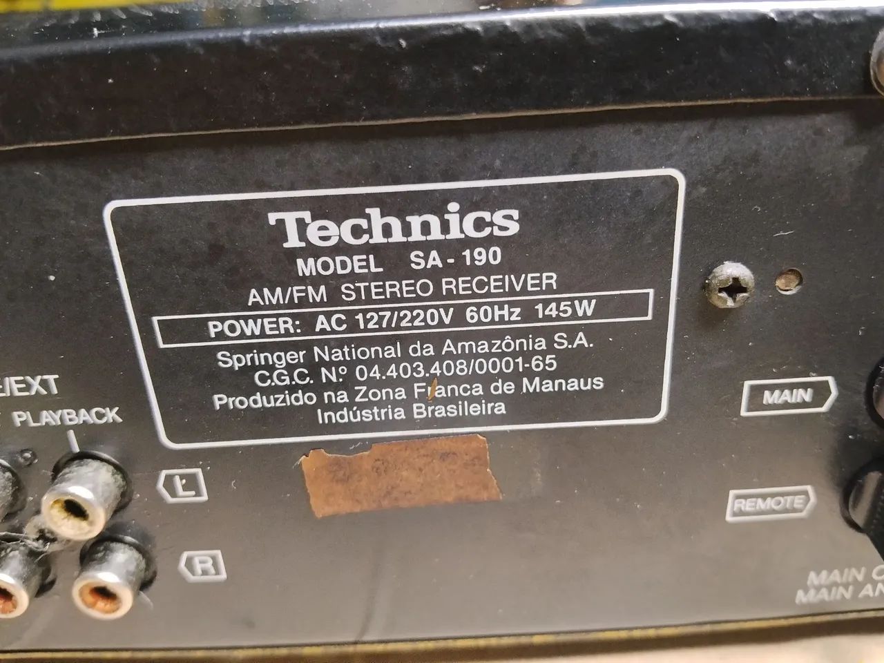 Technics SA-190 é um receiver estéreo - Foto 5