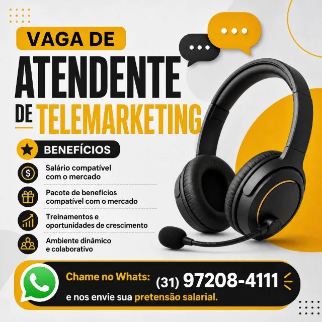 Atendente de Telemarketing 