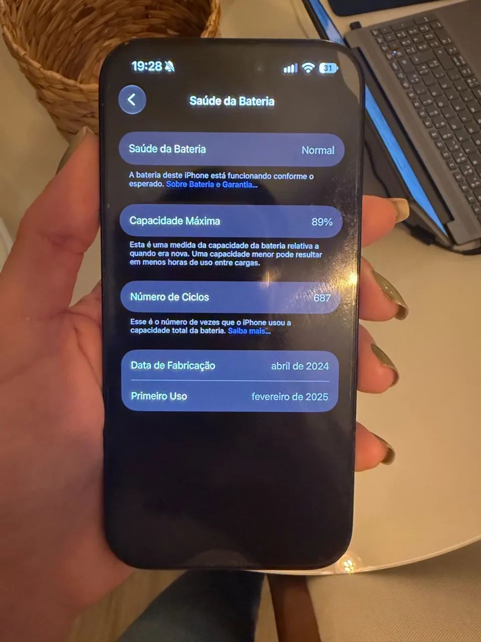 iPhone 15 PRO 128GB AZUL - Foto 3