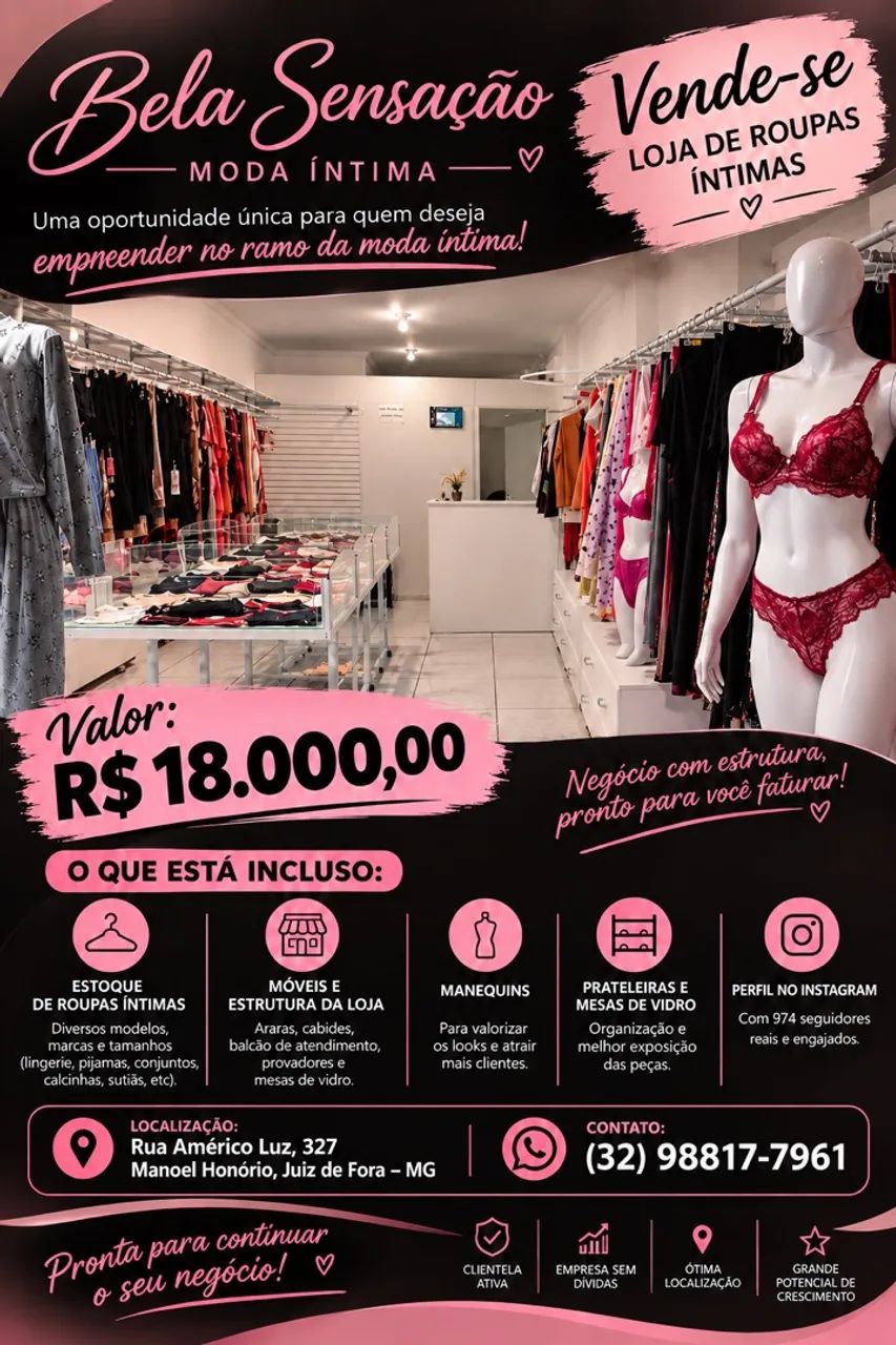 Vende - se Loja de Roupa Íntima  - Foto 2