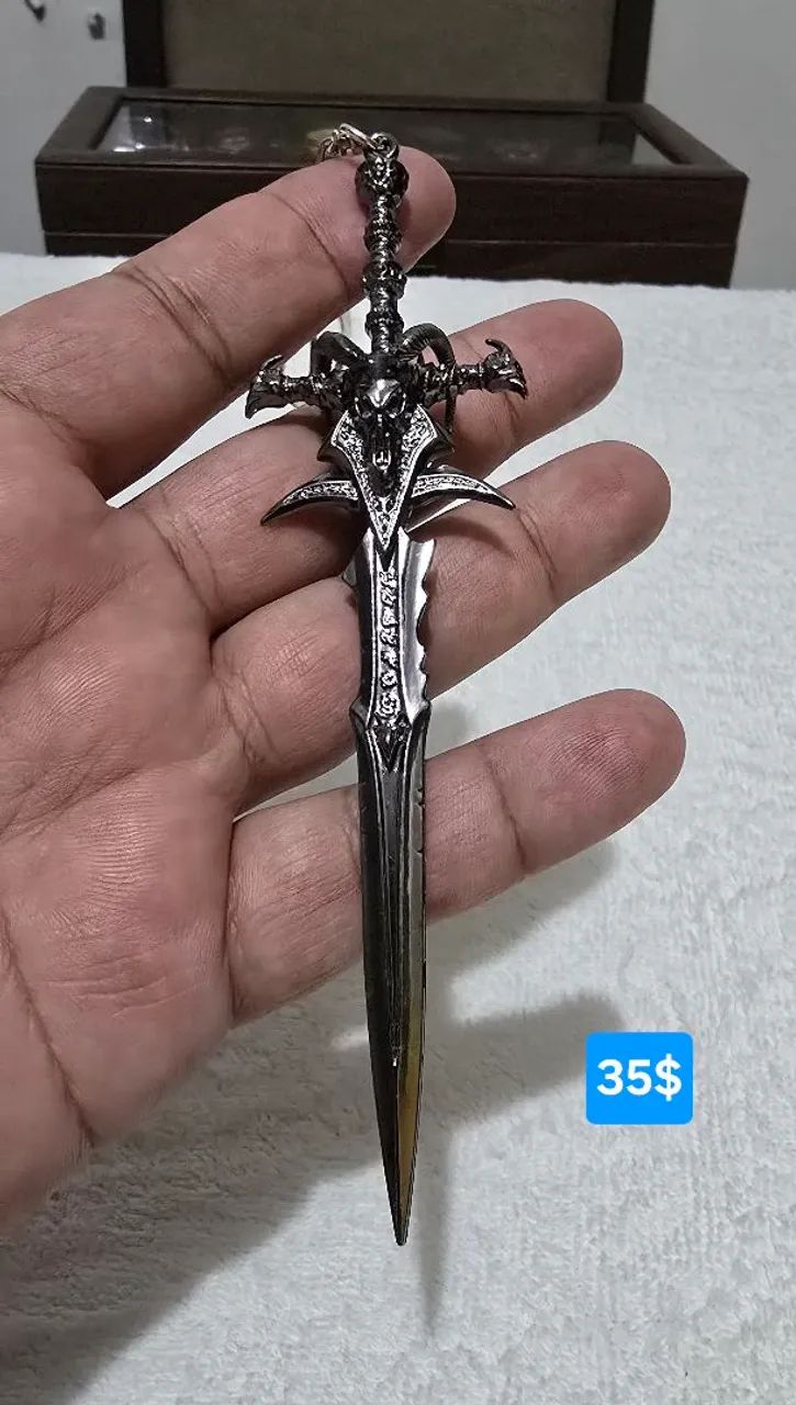 Chaveiro da Espada Frostmourne World Of Warcraft 