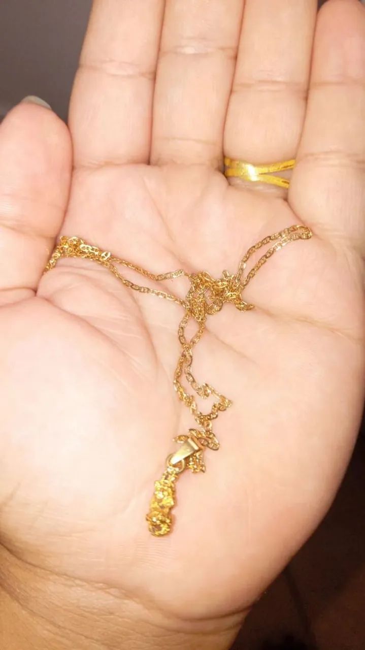 Cordão de ouro feminino 