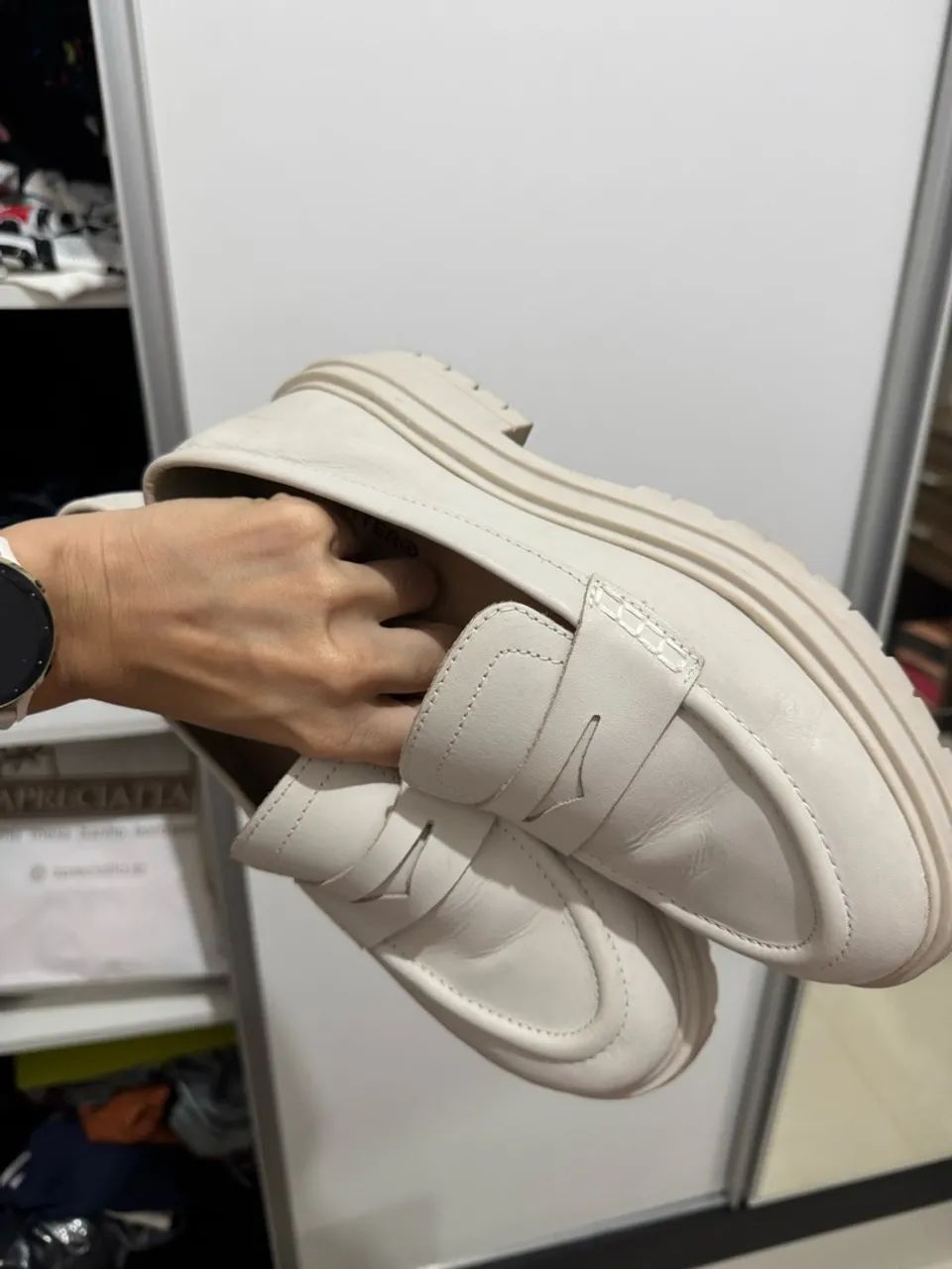 Mocassim Bottero 38 Off White - Foto 5