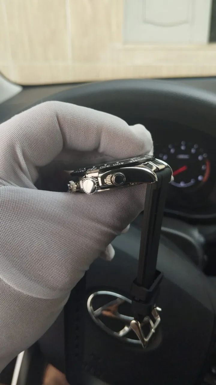 Relógio Poedagar Com Pulseira Silicone-Preto - Foto 4